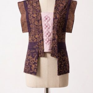 Wedelia | Back Tie Vest | Batik & Ecoprint